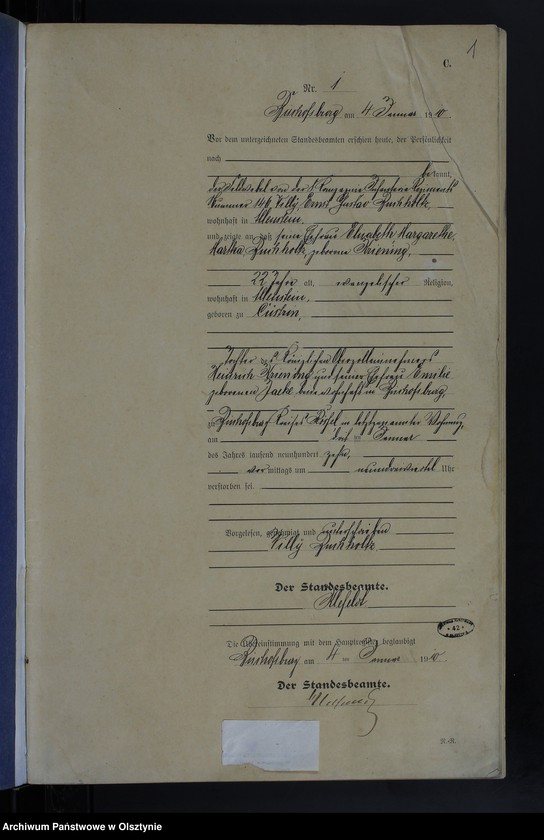 image.from.unit.number "Sterbe-Neben-Register Nr 1 - 100"