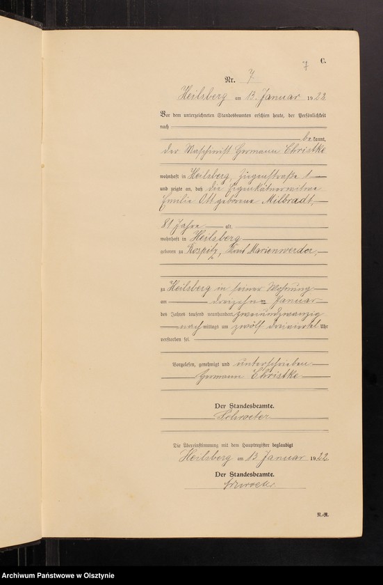 image.from.unit.number "Sterbe-Neben-Register Nr 1-186"