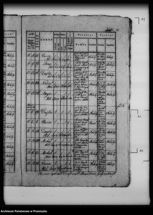 Obraz 14 z jednostki "[Kopie ksiąg metrykalnych parafii Nahujowice (dekanat Drohobycz)]"
