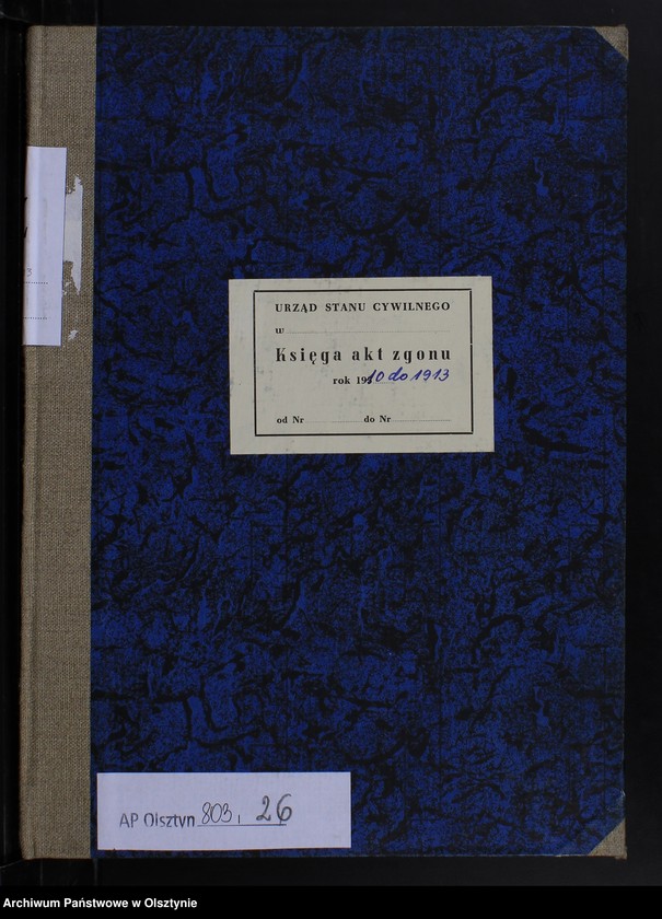 image.from.unit.number "Księga zgonów Nr 1 - 27,1 - 23,1 - 21, 1 - 26 /księga przepisana w języku polskim z oryginału niemieckiego w dniach 22 - 23.07.1961/"
