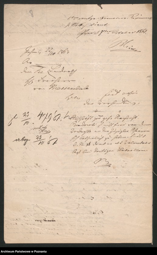 Obraz 11 z jednostki "A. betr. den Arzt Dr Julian Bendowski"