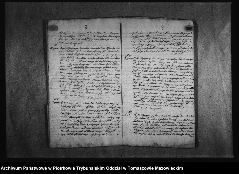 Obraz 9 z jednostki "Akta Stanu Cywilnego Gminy Regnowskiey na Rok 1818"
