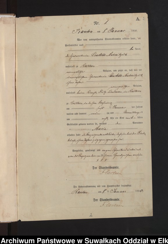 image.from.unit.number "Geburts-Neben-Register des Preussischen Standes-Amtes Neuhoff Kreis Loetzen"