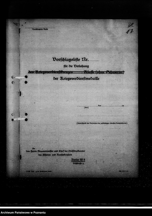 Obraz 18 z jednostki "Kriegsverdienst- Madaillen für Männer"