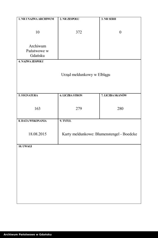 image.from.unit.number "Karty meldunkowe: Blumenstengel - Boedcke"