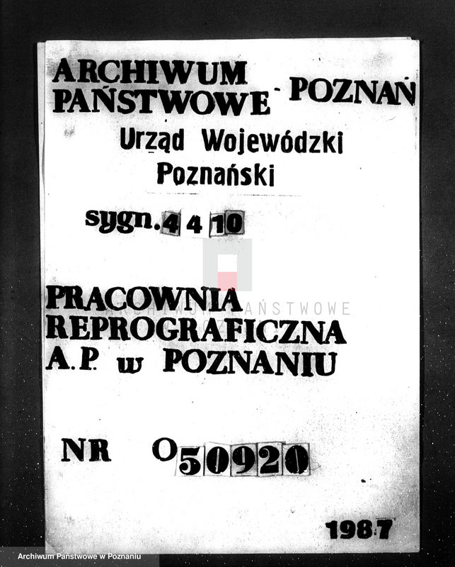 Obraz 1 z jednostki "Kwestionariusz Gazowni Miejskiej w Kościanie"