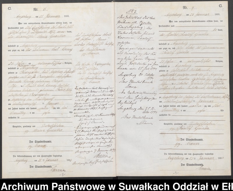 image.from.unit.number "Sterbe-Neben-Register des Preussischen Standes-Amtes Angerburg Kreis Angerburg"