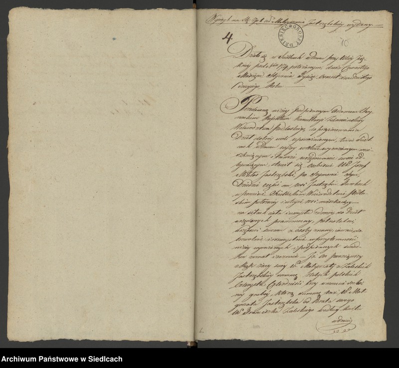 Obraz 9 z jednostki "Księga II Rok 1822 akta niehipoteczne Adama Chojnackiego Rejenta [Akta notarialne od nr 1 do nr 312]"