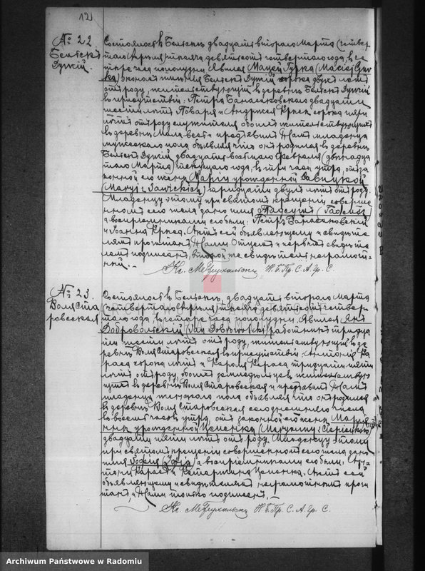 image.from.unit.number "[Duplikat akt urodzonych, zaślubionych i zmarłych parafii Belsk za 1904 r.]"