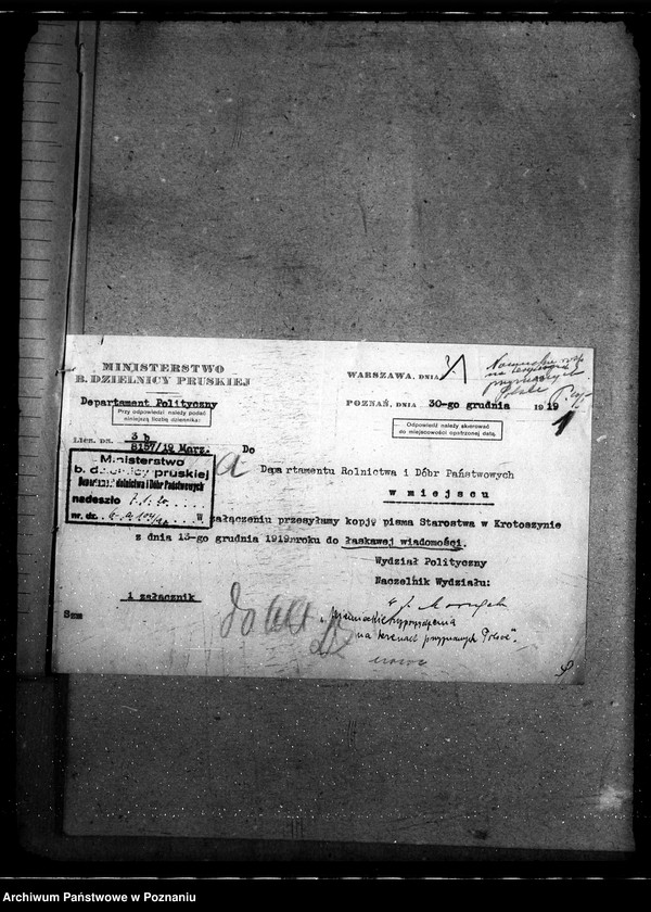 Obraz 5 z jednostki "Sprawy ogólno-administracyjne Układy i umowy graniczne rozporządzenia i zarządzenia"