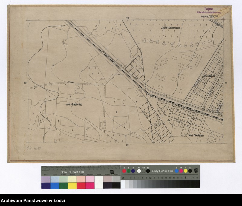 Obraz 1 z jednostki "Mapa sytuacyjno-wysokościowa Łodzi sekcja NW68 - ul.: Klinowa, Aleksandrowska, Tatarczana, Plonowa, Chochoła, Uprawna, Hektarowa, Kompostowa, szpital Kochanówka"