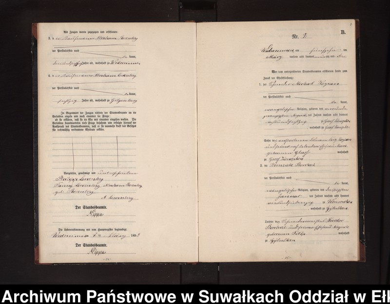 image.from.unit.number "Heiraths-Neben-Register des Preussischen Standes-Amtes Widminnen Kreis Loetzen"