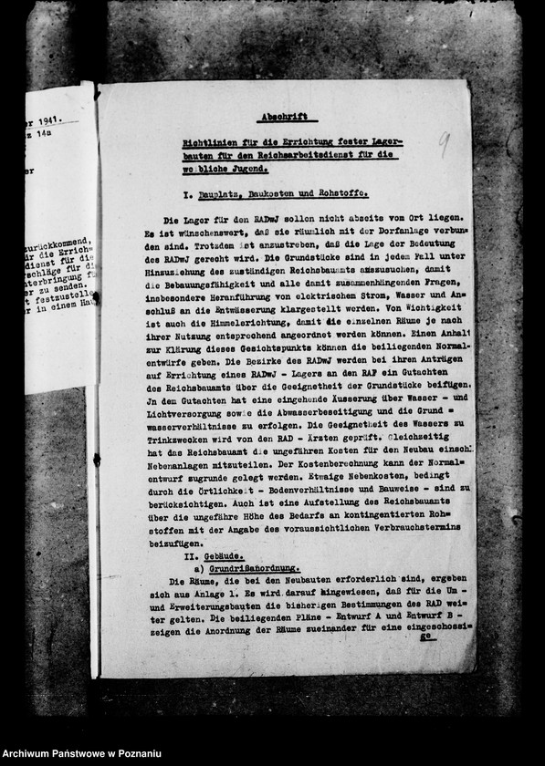 Obraz 13 z jednostki "Richtlinien für den Ausbau von Landjahrlagern"