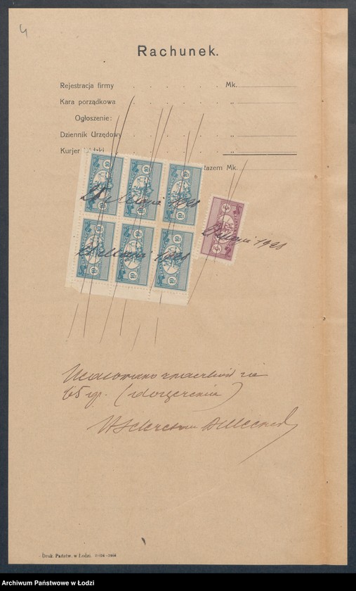 Obraz 6 z jednostki "Franciszek Wolnicki i s-ka – handel winami i wódkami"