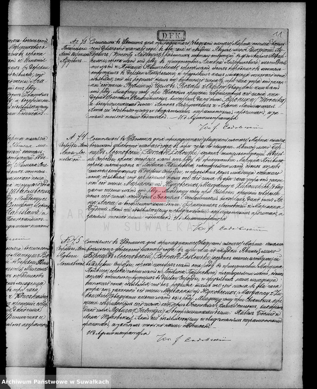 Obraz 20 z jednostki "Kniga duplikat aktov graždanskogo sostojanija urdominskogo R. K. prichoda o rodivišichsja, brakosočetavšichja i umeršich v 1896 godu"