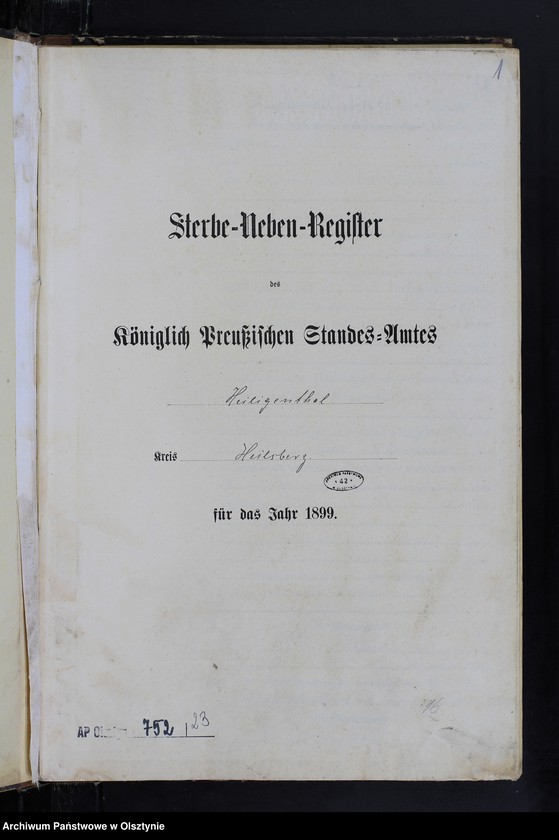 image.from.unit.number "Sterbe-Neben-Register Nr 1 - 42"