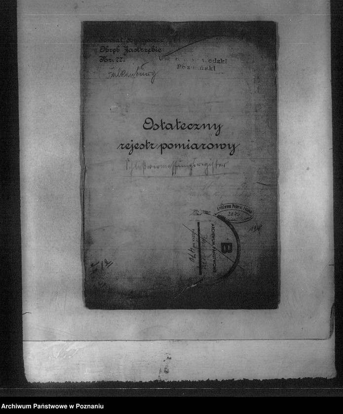 Obraz 4 z jednostki "Ostateczny rejestr pomiarowy obrębu Jastrzębie powiat bydgoski"