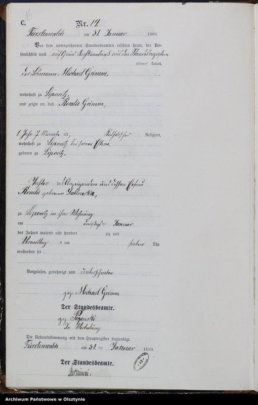 image.from.unit.number "Sterbe-Neben-Register Nr 1 - 146"