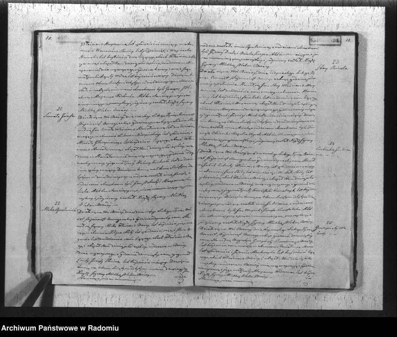 Obraz 8 z jednostki "Duplikat akt religijno cywilnych urodzonych, zaślubionych i zeyścia parafii Brzóza na rok 1858"