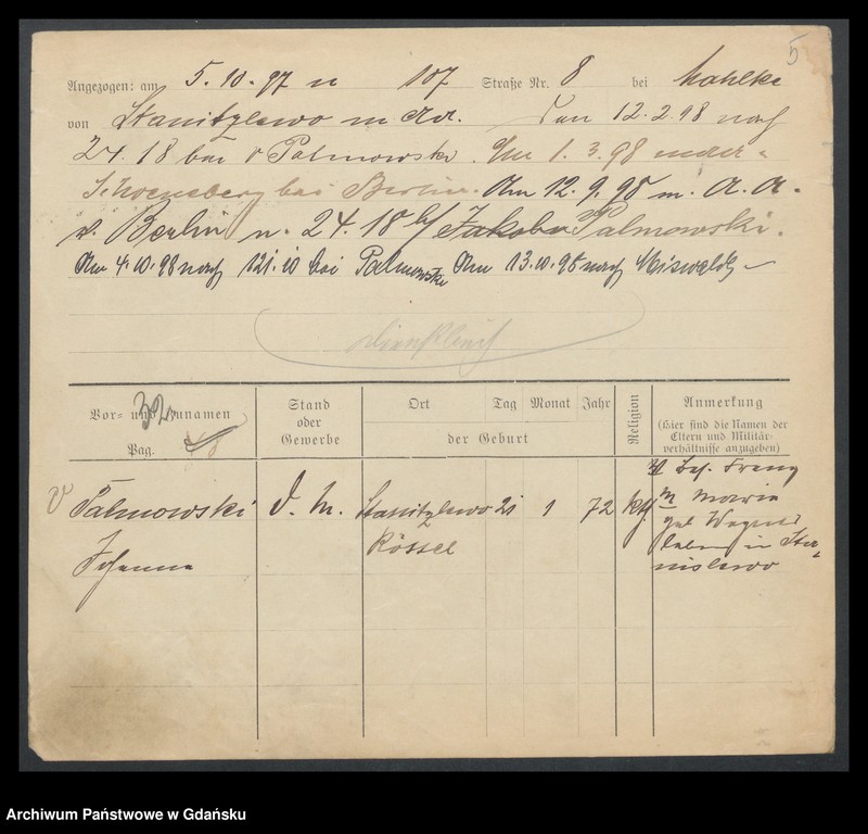 image.from.unit.number "Karty meldunkowe: Palmansky - Panwitz"