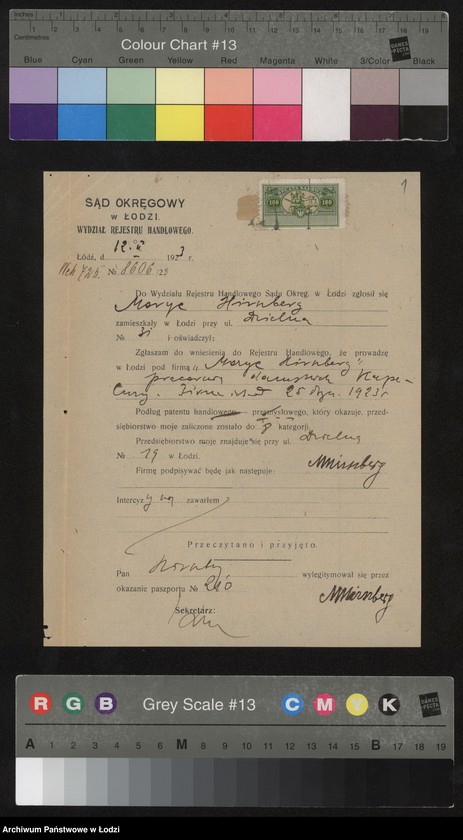 Obraz 3 z jednostki "Moryc Hirszberg- pracownia damskich kapeluszy"