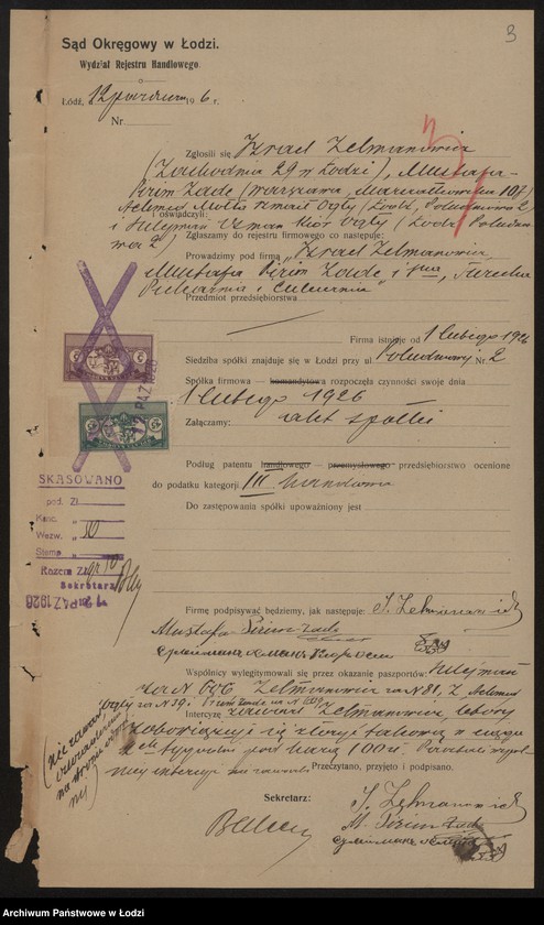 Obraz 5 z jednostki "I. Zelmanowicz, Mustafa – Pirim Zade i s-ka – turecka piekarnia i cukiernia"