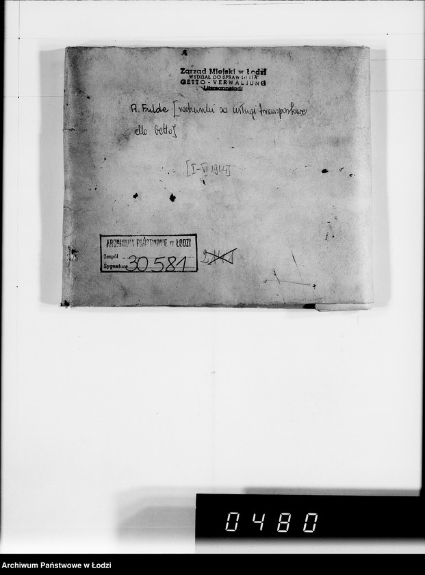 Obraz 4 z jednostki "A.Fulde [rachunki za usługi transportowe dla Getta]"