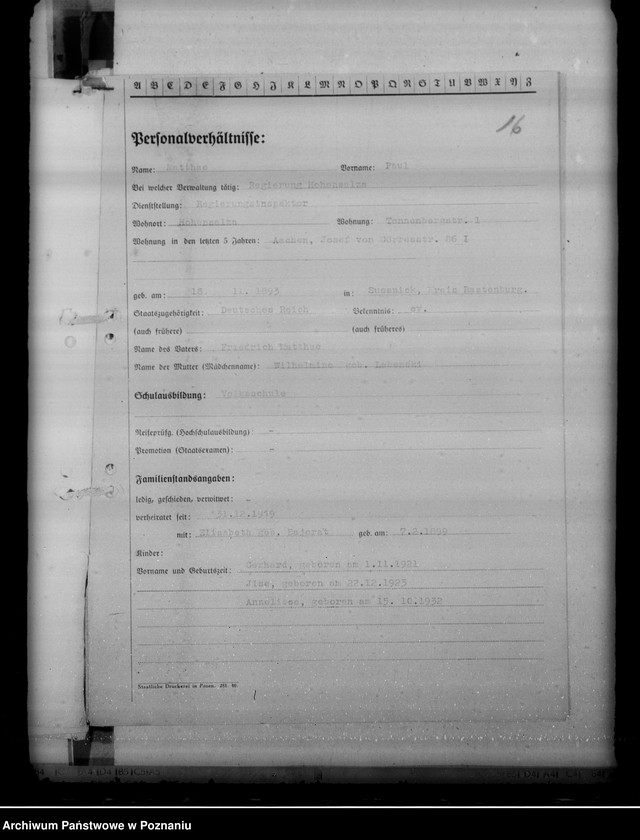 Obraz 20 z jednostki "Ernennungen und Versetzung der Angestellten"
