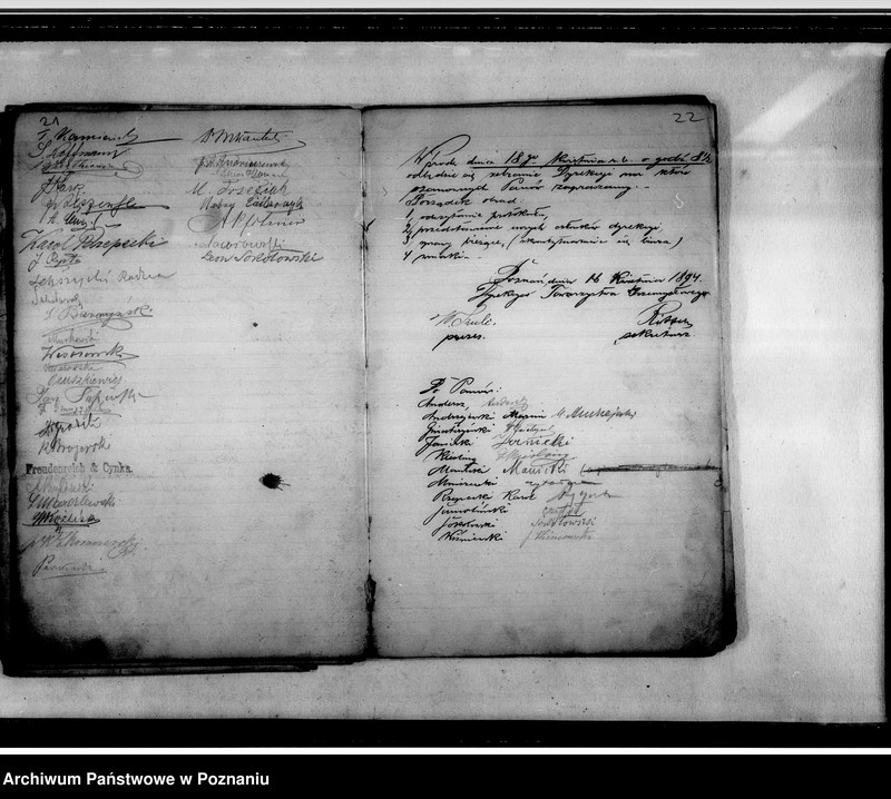 Obraz 17 z jednostki "Informacje o mających się odbyć zebraniach i podpisy członków- uczestników"