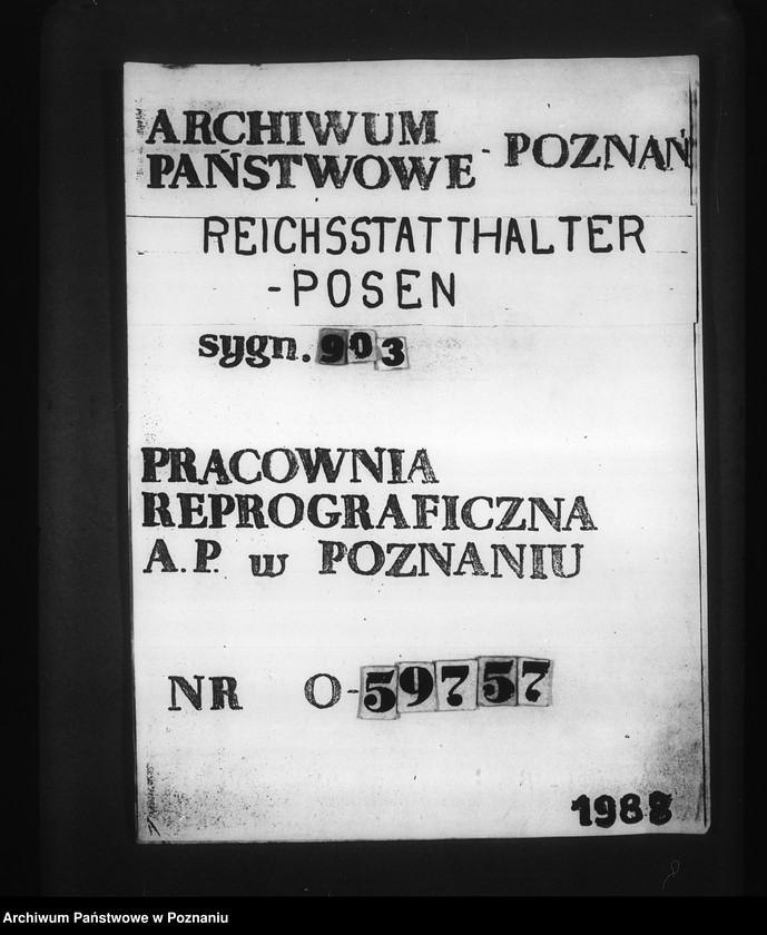 Obraz 18 z jednostki "Organizacja komórek partii NSDAP oraz Deutsche Arbeitsfront w urzędzie namiestnika raju Warty"