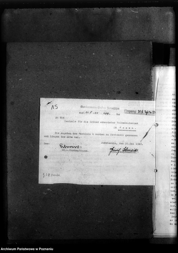 Obraz 18 z jednostki "Korespondencja w sprawie miejscowych Niemców, którzy zginęli w 1939 roku"