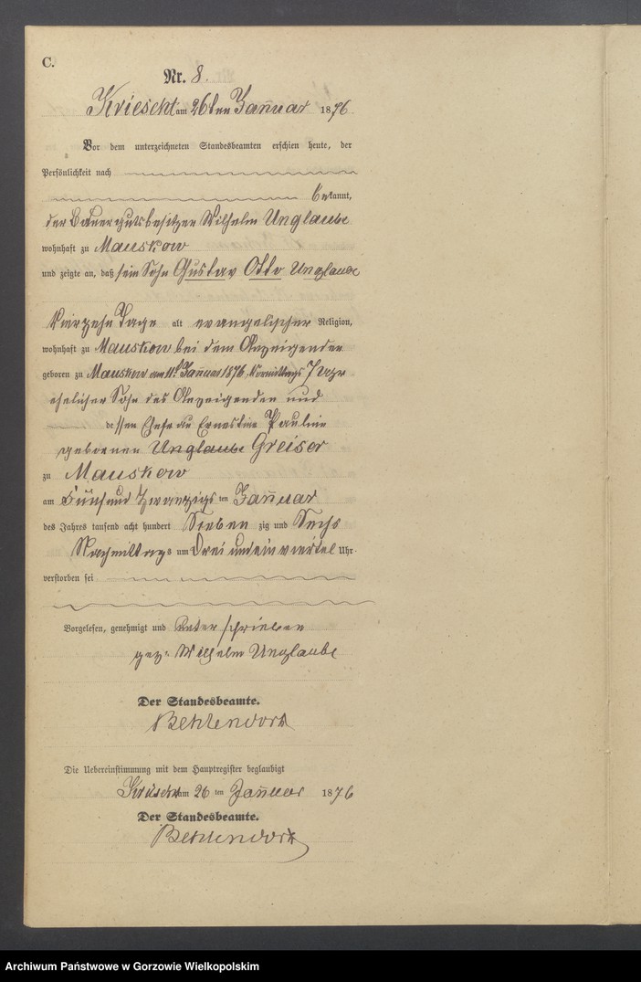 Obraz 10 z jednostki "Sterbe Register"