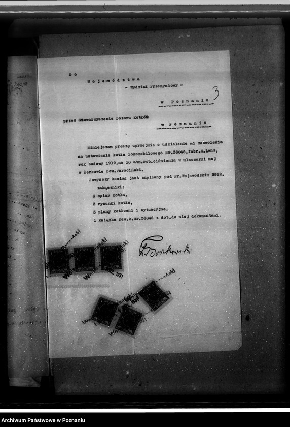 Obraz 8 z jednostki "Mleczarnia Fr. Borkowskiego w Żerkowie nr woj. kotła 3862"