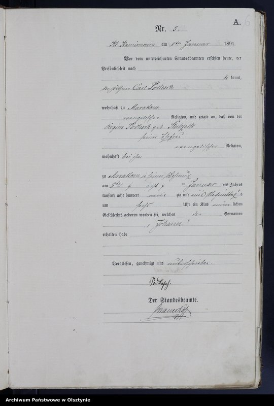 image.from.unit.number "Geburts-Haupt-Register Nr 1 - 151"