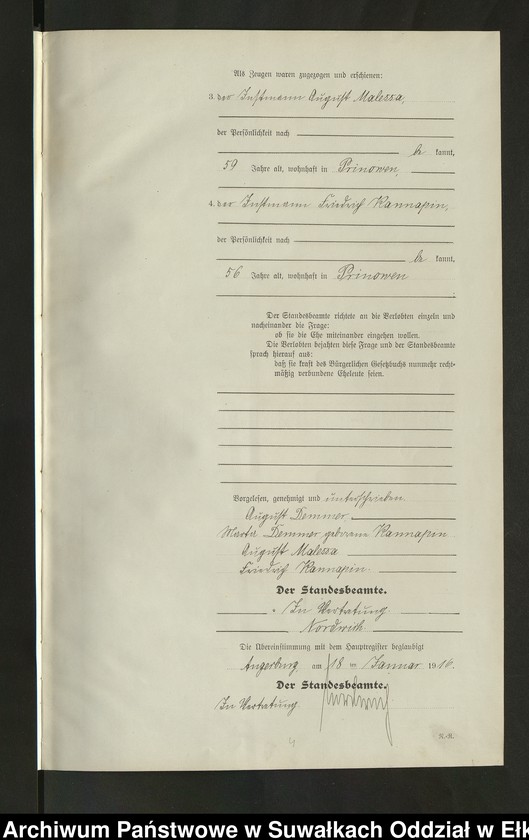 image.from.unit.number "[Heirats = Register (Neben = Register) Standesamt Angerburg einschl. der Bezirke Prinowen, Gr. Strengeln und Kehlen Kreis Angerburg]"
