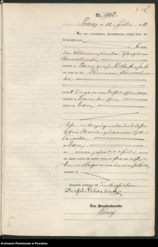 Obraz 12 z jednostki "Księga zgonów t. III"