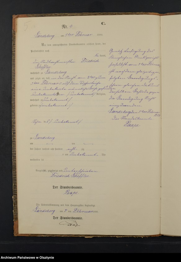 image.from.unit.number "Sterbe-Neben-Register Nr 1 - 66"