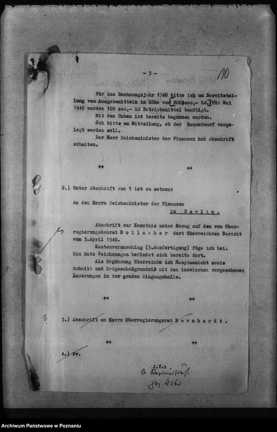 Obraz 14 z jednostki "Umbau des Schlosses Posen"