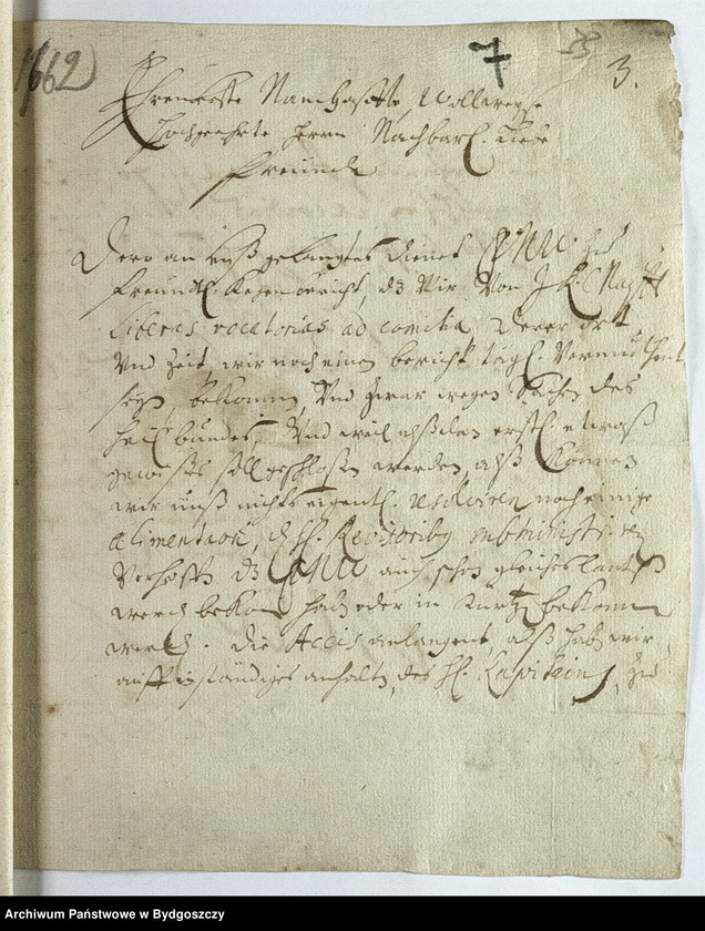 image.from.unit.number "Schriftwechsel der Stadt Neuenburg mit Graudenz"