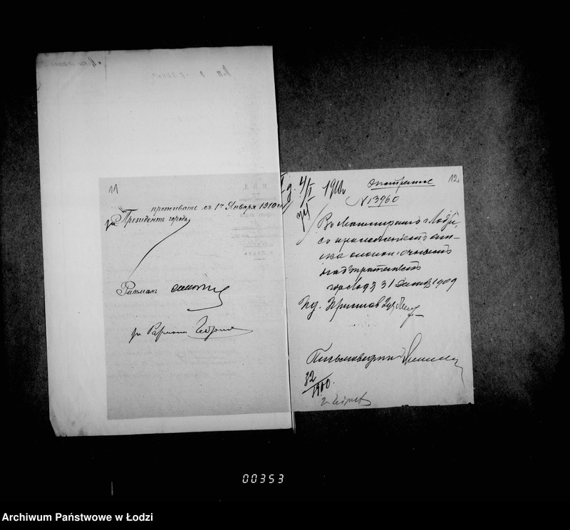 Obraz 14 z jednostki "O najme kvartir dlja okolotočnych nadziratelej lodzinskoj gorodskoj policji"