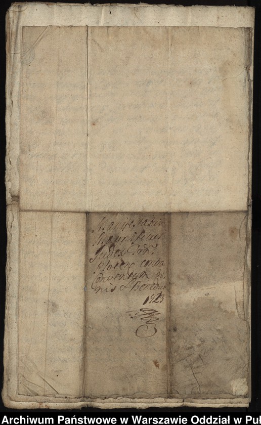 image.from.unit.number "Ekstrakty z ks. gr. bobrownickich i gr. płockich oblaty dekretu sądu kondescensorialnego i manifestacji, dotyczące procesu z 1723 roku między konwentem a sędzią ziemskim płockim Janem Rosciszewskim o wykupienie trzymanych w zastawie przez klasztor dóbr Zalesie"