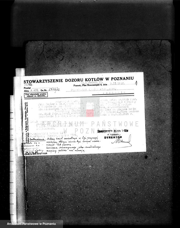 Obraz 5 z jednostki "Suszarnia płatków ziemniaczanych W. Raczyńskiego w Stajkowie pow. czarnkowski kocioł nr woj. 1369"