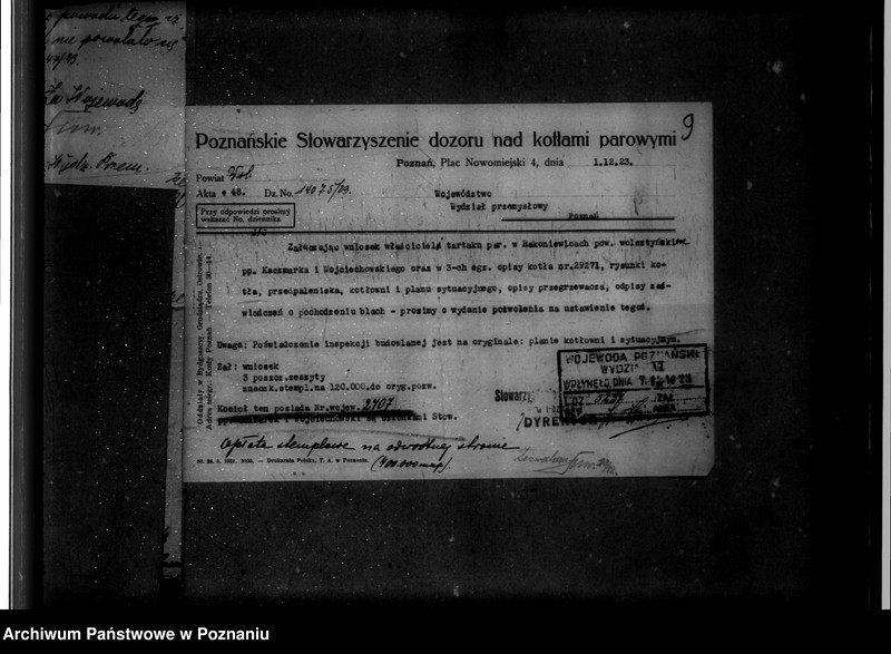 Obraz 13 z jednostki "Tartak Kaczmarka i Wojciechowskiego w Rakoniewicach powiat wolsztyński nr woj. kotła 2407"