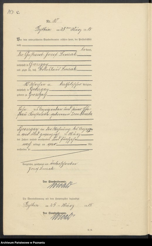 Obraz 12 z jednostki "Sterbe-Neben-Register"