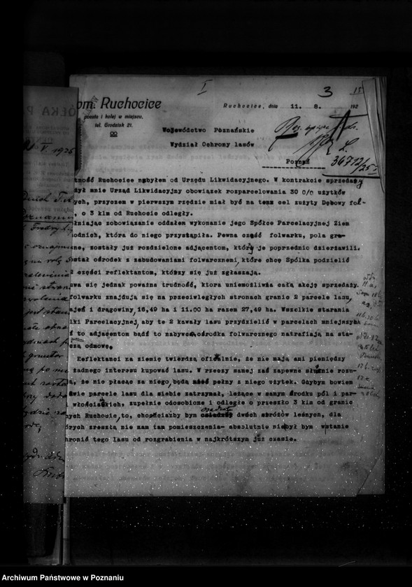 Obraz 7 z jednostki "Majętność leśna Ruchocice powiat wolsztyński"