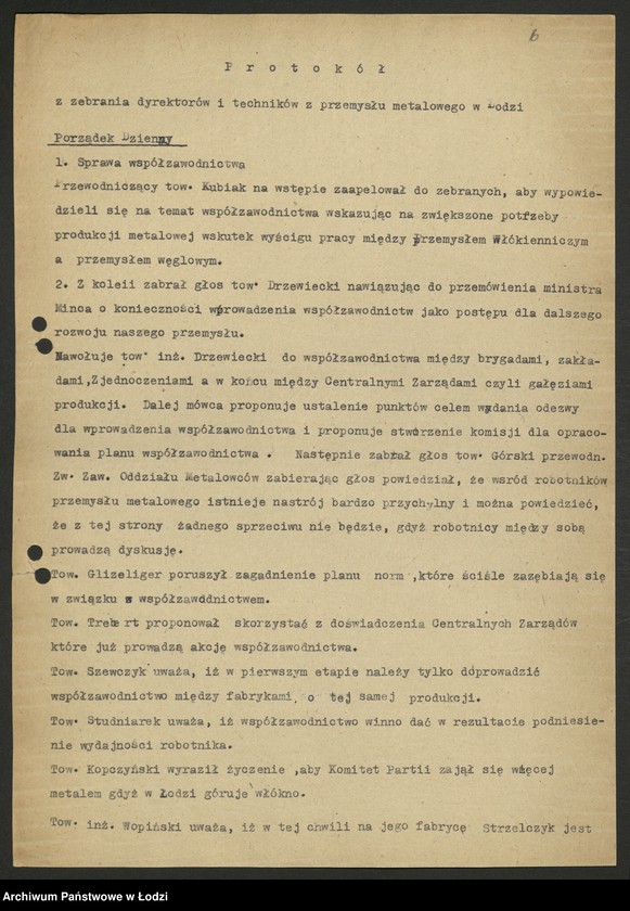 Obraz 7 z jednostki "Sekcja Metalowa; protokoły"