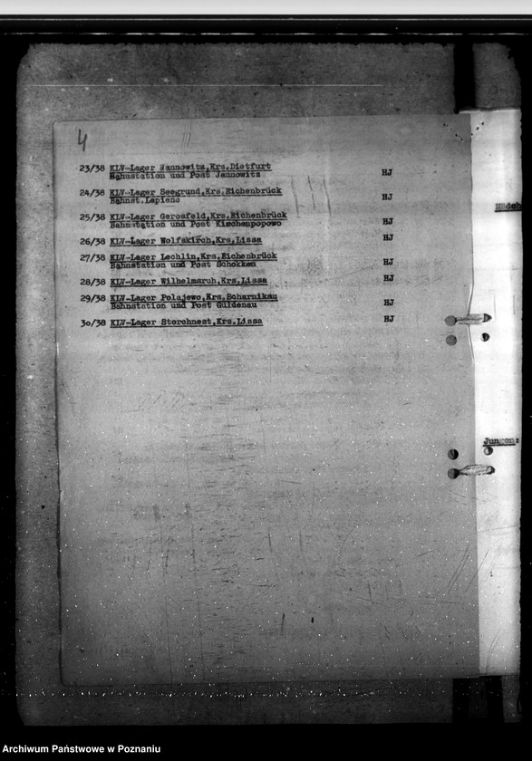 Obraz 9 z jednostki "Amtsätrztliche Überwachung der K. L. V. - und Landdienstalager, Hitlerjungendlager"