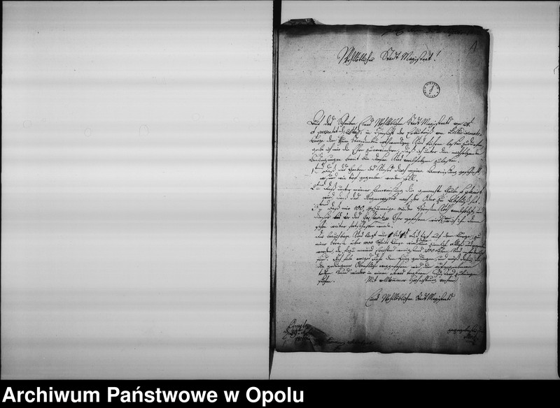 Obraz 5 z jednostki "Acta Specialia Die Reparatur des Weges beym Erl. Dechantey Vorwerk betreffend"