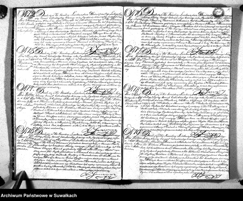 image.from.unit.number "Księga Duplikat Urodzonych Umarłych i Zaślubionych Parafii Liszkowskiey w Obwodzie Seyneńskim Guberni Augustowskiey na Rok 1843"