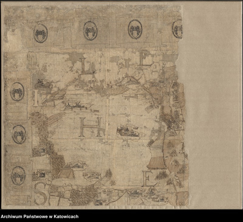 image.from.unit.number "Mapa pszczyńskiego wolnego państwa stanowego ["Ichnoorthografia Plesniaca"] Andreasa Hindenberga z 1636 roku"